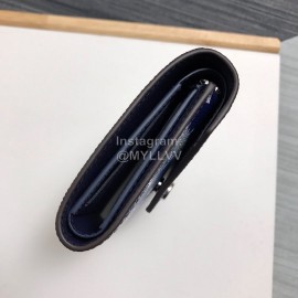 Louis Vuitton 2020 Victorine Tie-Dye Style Envelope Short Wallets Blue M69113