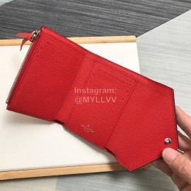 Louis Vuitton 2020 Victorine Tie-Dye Style Envelope Short Wallets Red M68842