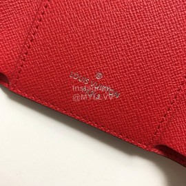 Louis Vuitton 2020 Victorine Tie-Dye Style Envelope Short Wallets Red M68842