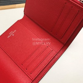 Louis Vuitton 2020 Victorine Tie-Dye Style Envelope Short Wallets Red M68842