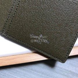 Louis Vuitton Classic Old Flower Green Lining Badge Long Wallets Black M66540