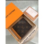 Louis Vuitton Multiple Classic Old Flower Brown Leather Lining Short Wallets M69024