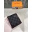 Louis Vuitton Black Gray Canvas Leather Stitched Two Fold Short Wallet N63260
