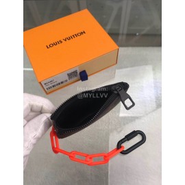 Louis Vuitton Classic Print Fashion Zipper Key Case Brown M44487