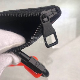 Louis Vuitton Classic Print Fashion Zipper Key Case Black M44487