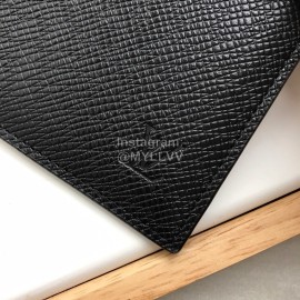 Louis Vuitton Classic Black Cross Leather Clip M64038