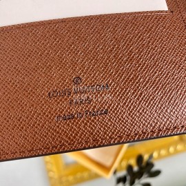 Louis Vuitton Classic Plaid Damier Canvas Two Fold Wallet Brown M60895