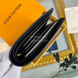 Louis Vuitton Classic Plaid Damier Canvas Two Fold Wallet Blue N62663