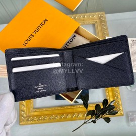 Louis Vuitton Classic Plaid Damier Canvas Two Fold Wallet Blue N62663