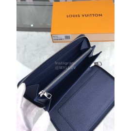 Louis Vuitton Elegant Leather Zipper Medium Wallet Blue M42705