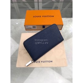 Louis Vuitton Elegant Leather Zipper Medium Wallet Blue M60307