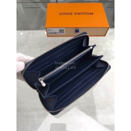 Louis Vuitton Elegant Leather Zipper Medium Wallet Blue M60307