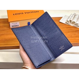 Louis Vuitton Exquisite Cross Grain Leather Long Two Fold Wallet M31079