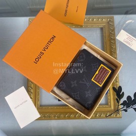 Louis Vuitton Classic Print Embossed Leather Two Fold Short Wallet M69253