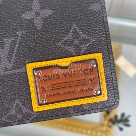 Louis Vuitton Classic Print Embossed Leather Two Fold Short Wallet M69253