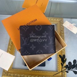 Louis Vuitton Classic Print Embossed Leather Two Fold Short Wallet M69253