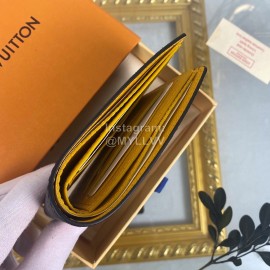 Louis Vuitton Classic Print Embossed Leather Two Fold Short Wallet M69253