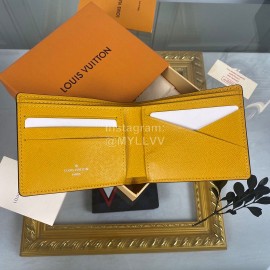 Louis Vuitton Classic Print Embossed Leather Two Fold Short Wallet M69253