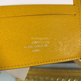 Louis Vuitton Classic Print Embossed Leather Two Fold Short Wallet M69253