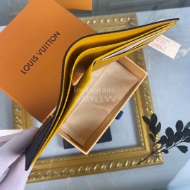 Louis Vuitton Classic Print Embossed Leather Two Fold Short Wallet M69253