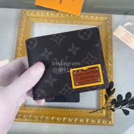 Louis Vuitton Classic Print Embossed Leather Two Fold Short Wallet M69253