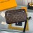 Louis Vuitton Exquisite Print Coated Canvas Zipper Kasai Handbag M42838