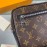 Louis Vuitton Exquisite Print Coated Canvas Zipper Kasai Handbag M42838