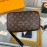 Louis Vuitton Exquisite Print Coated Canvas Zipper Kasai Handbag M42838
