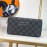Louis Vuitton Fashion Daminer Plaid Canvas Long Zipper Wallet M63076
