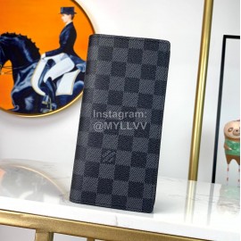Louis Vuitton Fashion Daminer Plaid Canvas Long Two Fold Wallet M62665