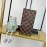 Louis Vuitton Fashion Daminer Plaid Canvas Long Two Fold Wallet Coffee M60017