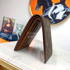 Louis Vuitton Fashion Daminer Printed Canvas Short Two Fold Wallet Coffee M60895