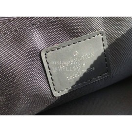 Louis Vuitton Fashion Classic Checked Leather Handbag Black M62291