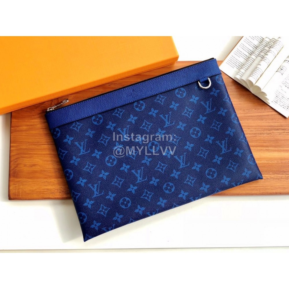 Louis Vuitton Fashion Classic Printed Handbag Blue M62291