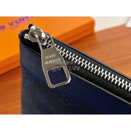 Louis Vuitton Fashion Classic Printed Handbag Blue M62291