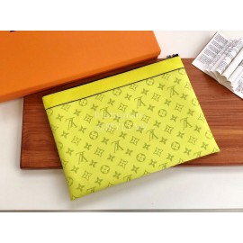 Louis Vuitton Fashion Classic Printed Handbag Yellow M62291