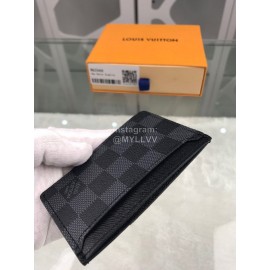 Louis Vuitton Simple Black Leather Check Bag N62666