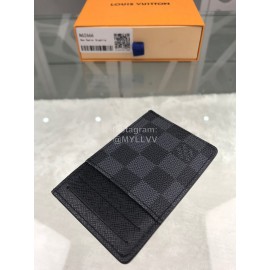 Louis Vuitton Simple Black Leather Check Bag N62666