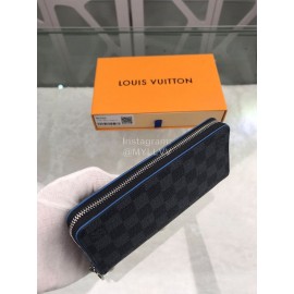 Louis Vuitton Classic Plaid Canvas Zipper Long Wallet N63305