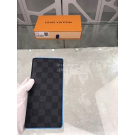 Louis Vuitton Classic Plaid Canvas Two Fold Long Wallet N63243