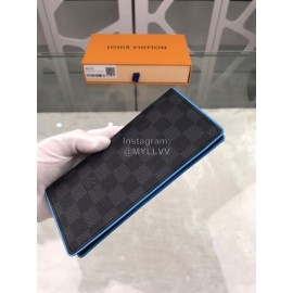 Louis Vuitton Classic Plaid Canvas Two Fold Long Wallet N63243