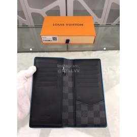 Louis Vuitton Classic Plaid Canvas Two Fold Long Wallet N63243
