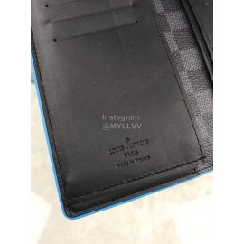 Louis Vuitton Classic Plaid Canvas Two Fold Long Wallet N63243