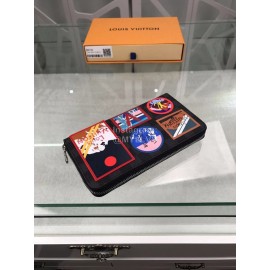 Louis Vuitton Exquisite Printing Medium Length Zipper Wallet N60153