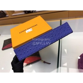 Louis Vuitton Blue Crocodile Leather Exquisite Handbag M61692