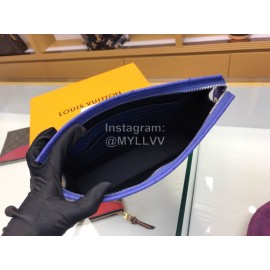 Louis Vuitton Blue Crocodile Leather Exquisite Handbag M61692