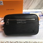 Louis Vuitton Black Water Ripple Exquisite Handbag M51726