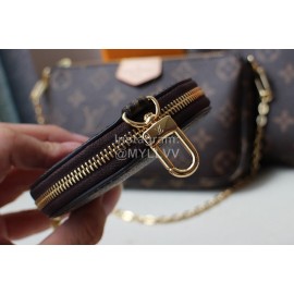 Louis Vuitton Canvas Light Fashionable Three Piece Handbag M44823