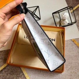 Louis Vuitton Exquisite Printed Canvas Medium Handbag White M61692