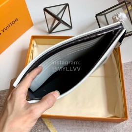 Louis Vuitton Exquisite Printed Canvas Medium Handbag White M61692